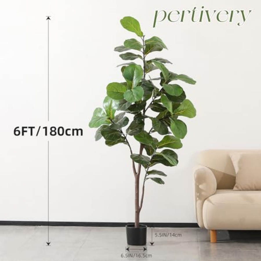 Artificial Fiddle Leaf Fig Tre - đánh giá và giá Ficus Lyrata Tree