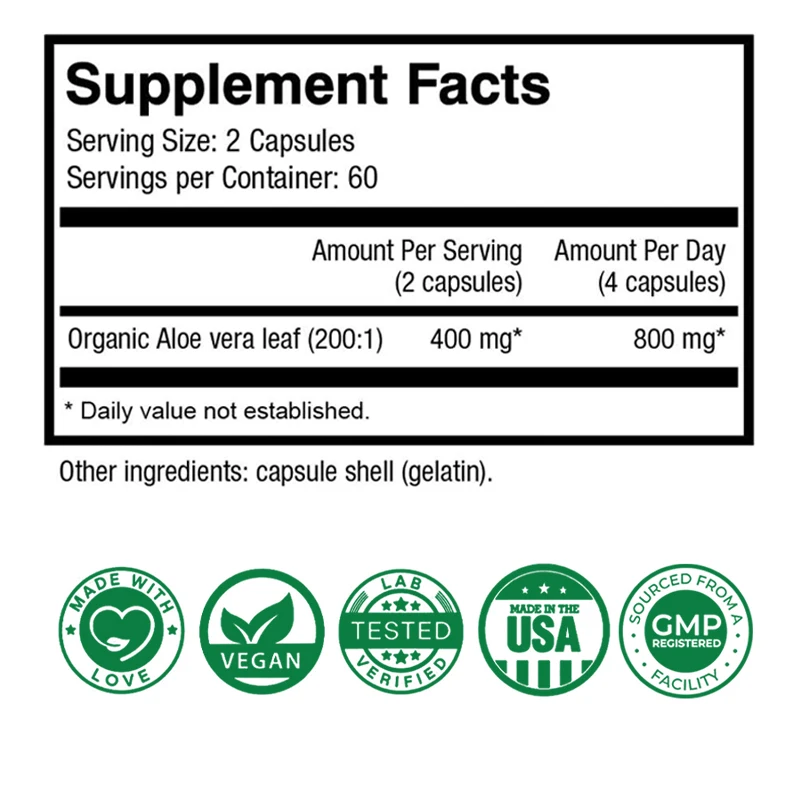 Aloe Vera Capsules - Help Prom - đánh giá và giá Aloe Vera Pot