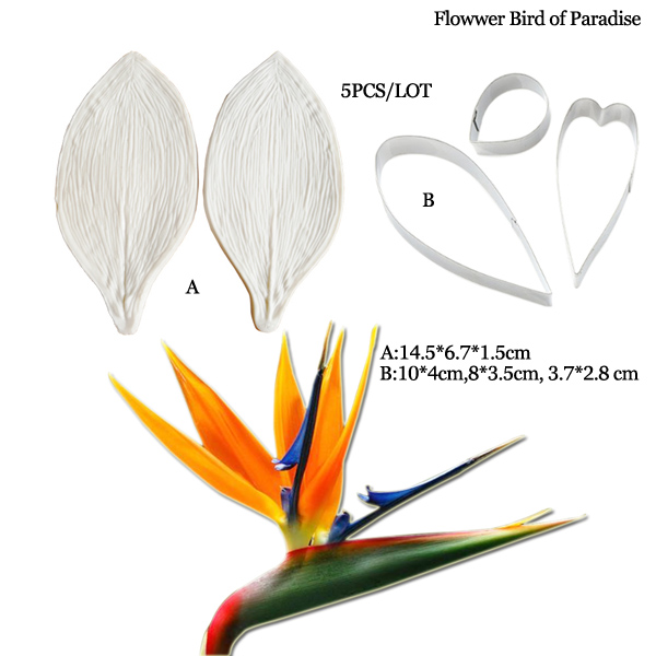 Large Gumpaste Strelitzia Bird - đánh giá và giá Bird Paradise Strelitzia