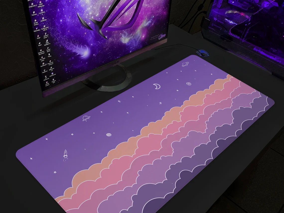 Kawaii Deskmat purple Cute Mou - đánh giá và giá Tradescantia Purple