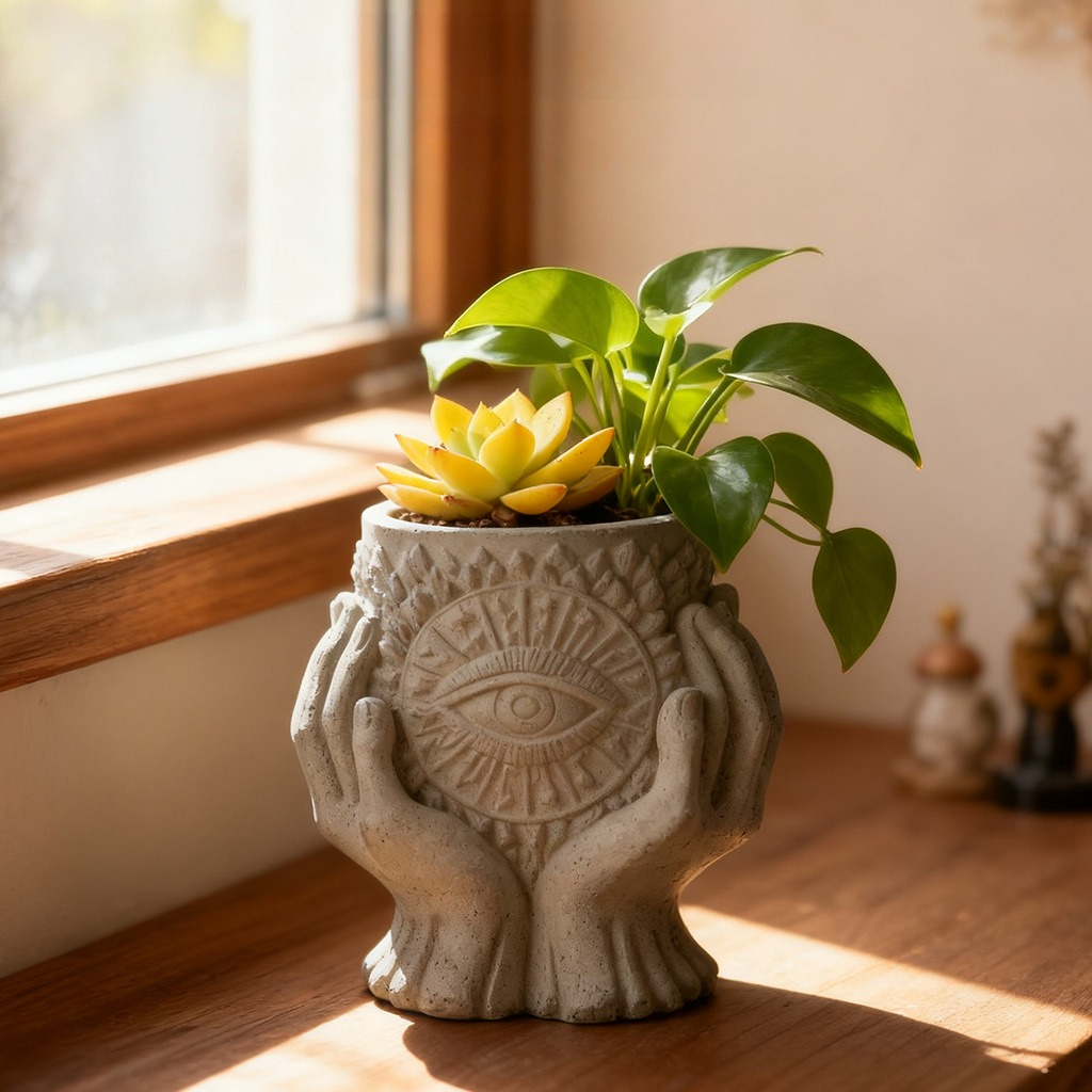 Guardian Eye Candle Cup Silico - đánh giá và giá Echeveria Succulent