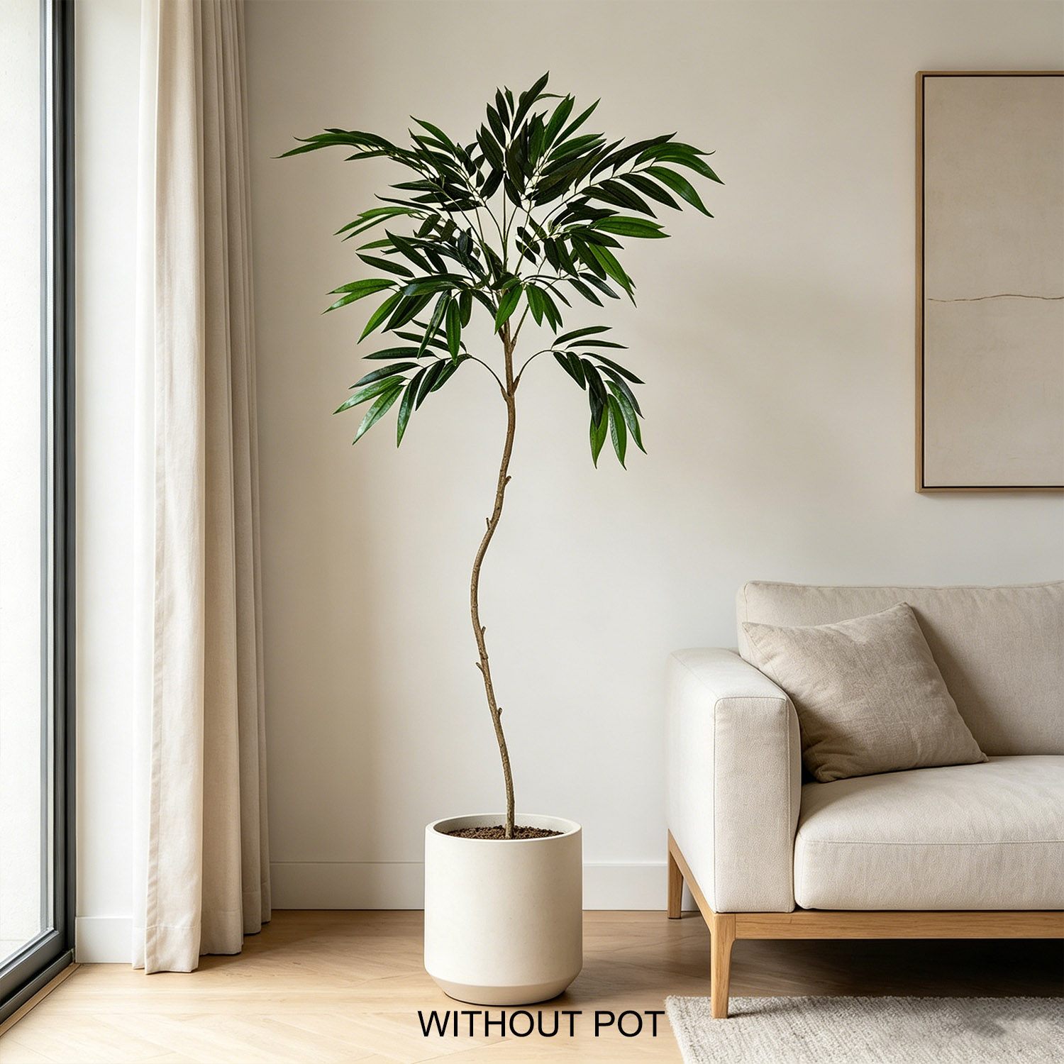65-210cm/6.9ft Artificial Will - đánh giá và giá Ficus Lyrata Tree